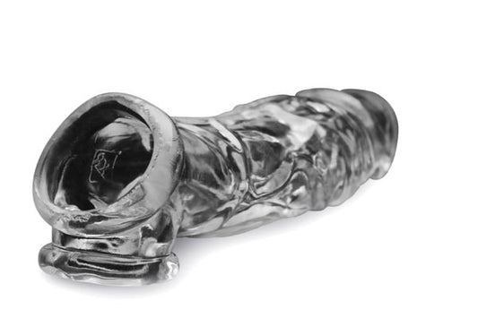 Realistic Clear Penis Enhancer + Ball Stretcher