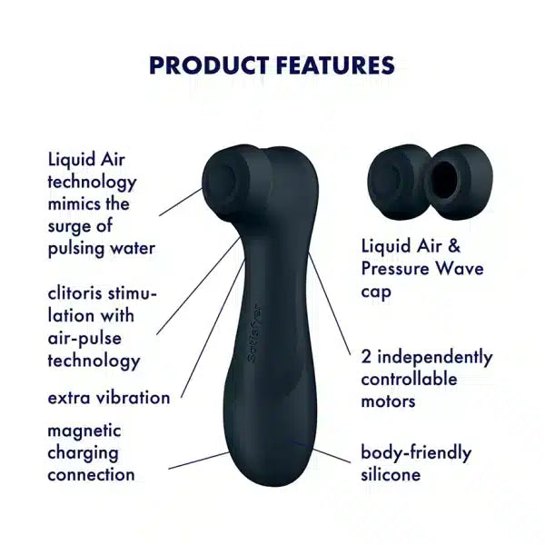 Satisfyer Pro 2 Generation 3 Black - Bluetooth/App - Hashtag Desire