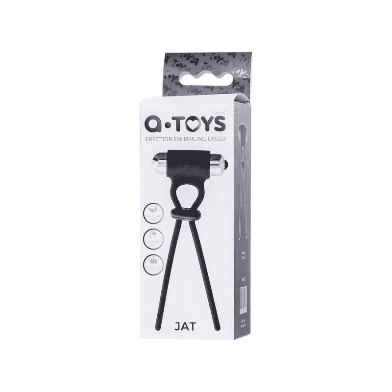 A Toys Jat Vibrating Erection Enhancing Lasso Black - Hashtag Desire