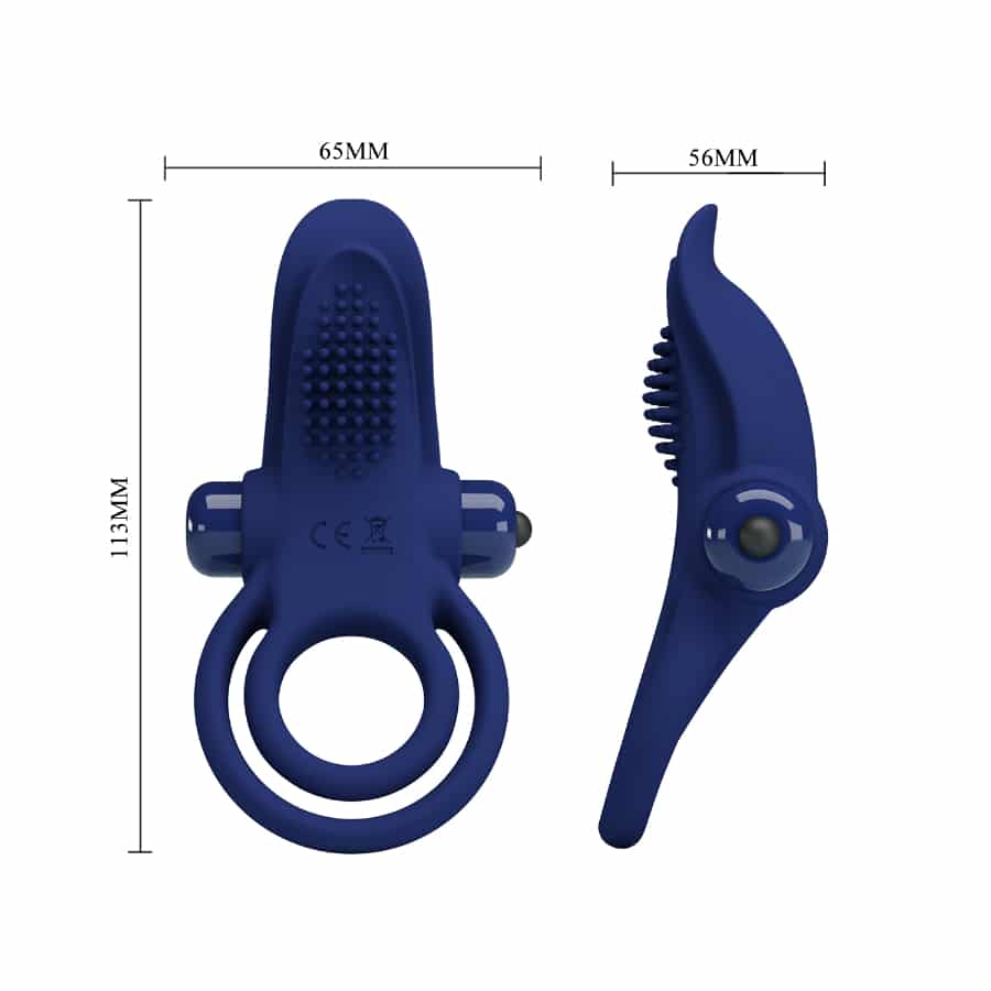 Pretty Love Bronson Powerful Ring Blue - Hashtag Desire