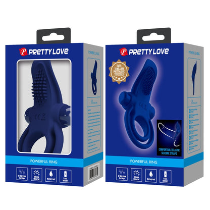 Pretty Love Bronson Powerful Ring Blue - Hashtag Desire