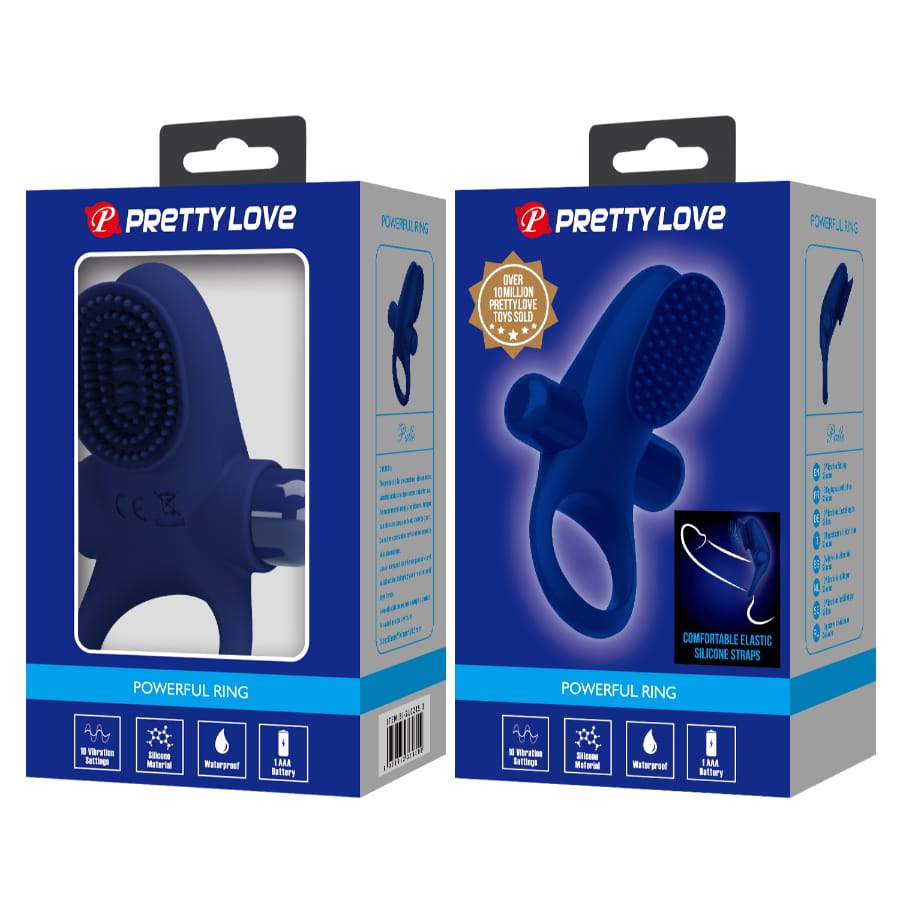 Pretty Love Palle Powerful Ring Blue - Hashtag Desire