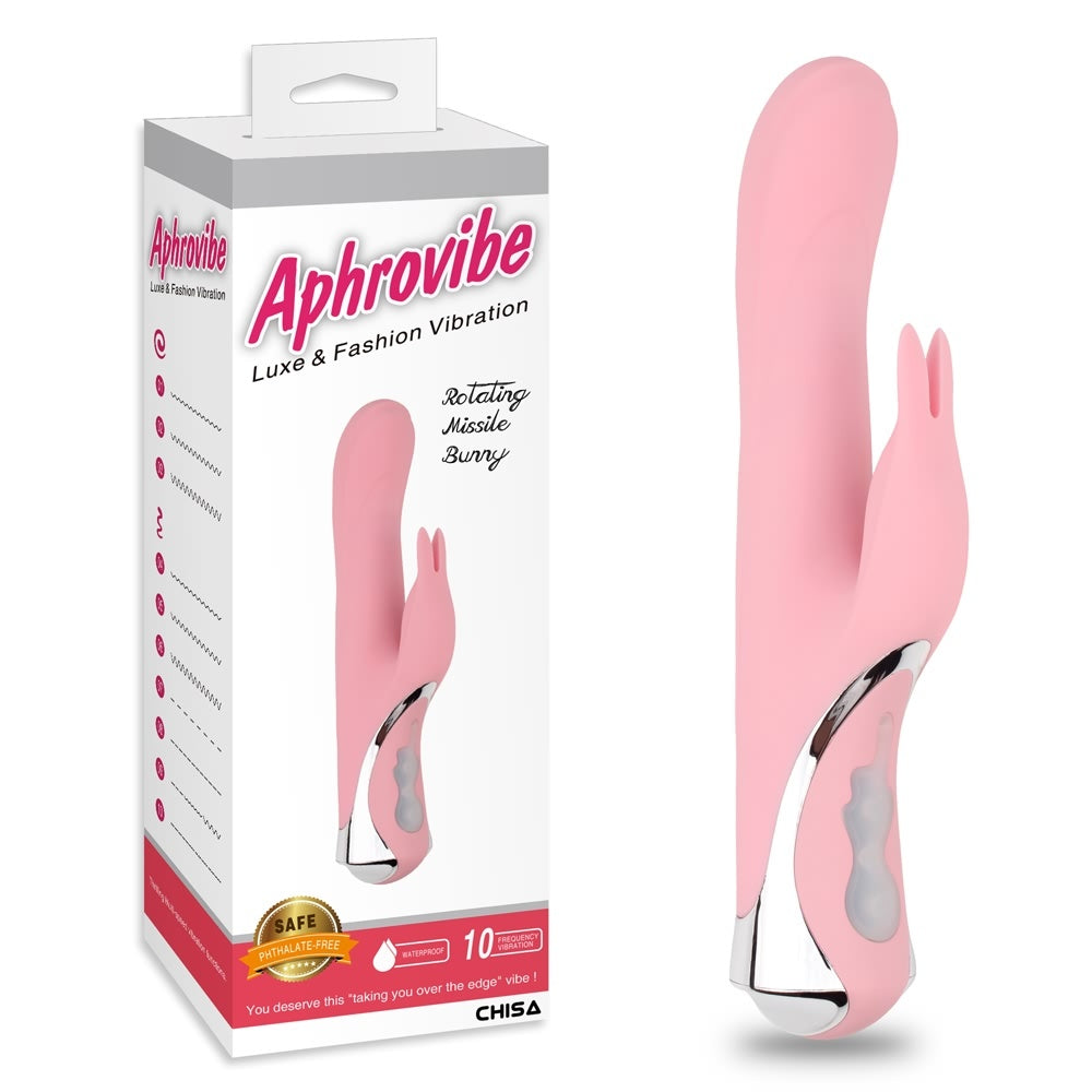 Aphrovibe Rotating Missile Bunny Rechargeable Pink - Hashtag Desire