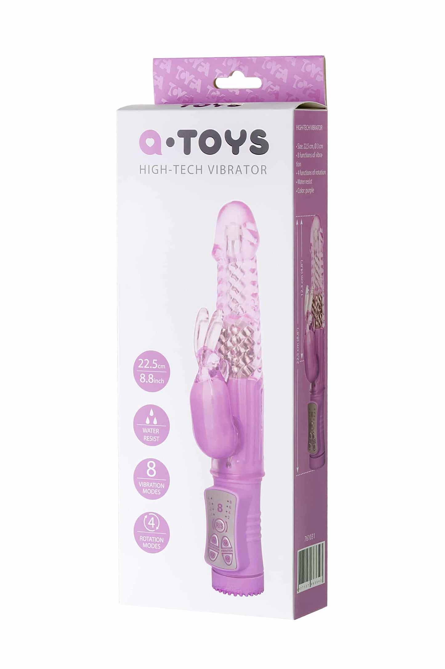 A Toys High-Tech Vibrator Rabbit Shape 22.5cm Pink - Hashtag Desire