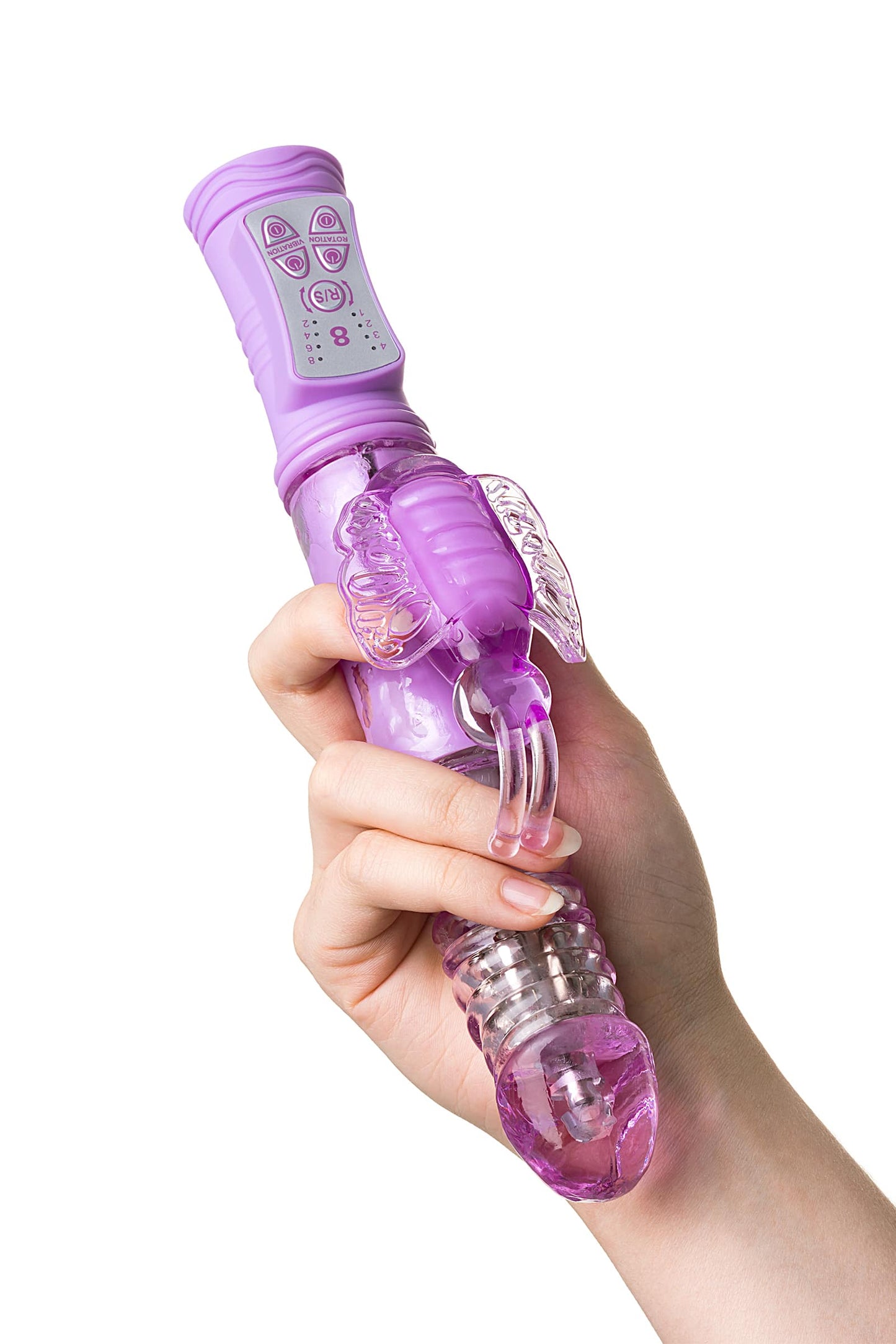 A Toys Serk High-Tech Vibrator Butterfly Shape 24.5cm Pink - Hashtag Desire