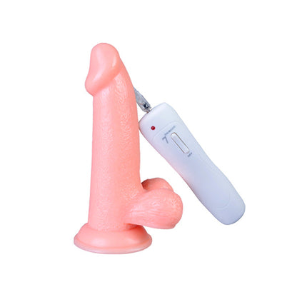 6" Vibrating Dong With Balls - Hashtag Desire