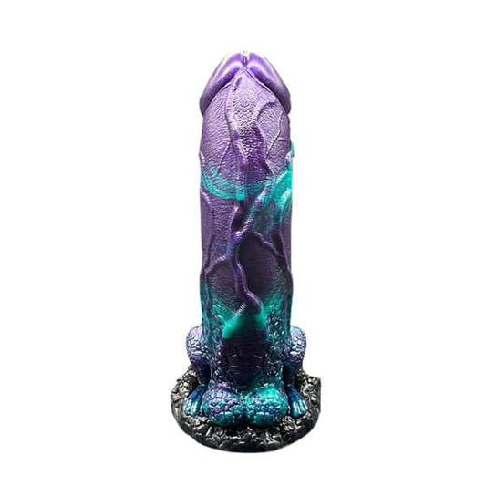 Dinosaurs Dildo Large Purple And Azure - Hashtag Desire
