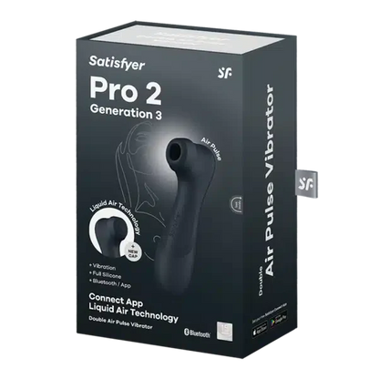 Satisfyer Pro 2 Generation 3 Black - Bluetooth/App - Hashtag Desire