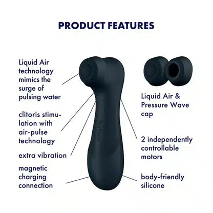Satisfyer Pro 2 Generation 3 Black - Bluetooth/App - Hashtag Desire